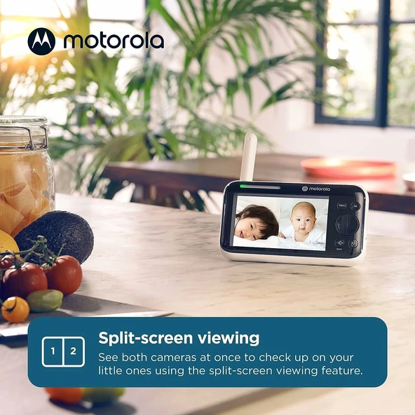 Motorola PIP1610 HD - 5 Inc Motorlu Video Bebek Monitörü, 2 Kamera - 2