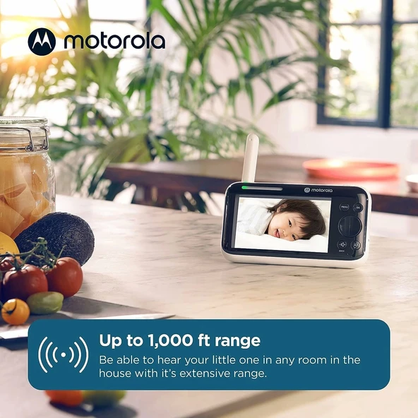 Motorola Pıp1610 Hd - 5 Inc Motorlu Video Bebek Monitörü, 1 Kamera - 2