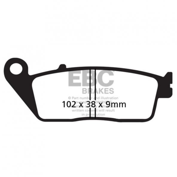 EBC FA142HH HONDA ST1100 PAN , KAWASAKI Z800 SINTER ÖN FREN BALATASI ürün görseli 1