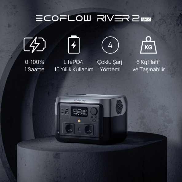 EcoFlow River 2 Max Güç Kaynağı (512Wh) - 2