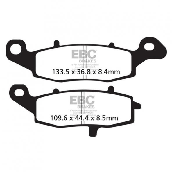 EBC FA229HH KAWASAKI ER6-F/N , VN1500 , VSTROM DL1000 02-10 ÖN SAĞ SINTER FREN BALA - 1