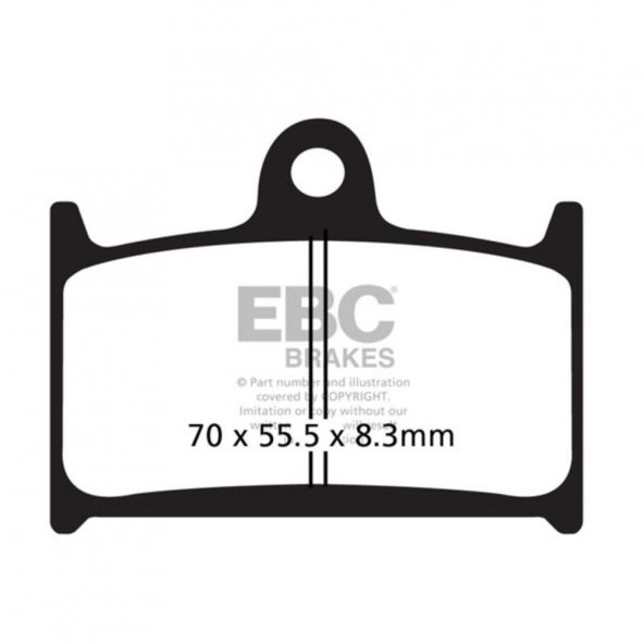 EBC FA236HH TRIUMPH TIGER EXP 1200 12-15 , SPRINT /DAYTONA SİNTER ÖN FREN BALATASI ürün görseli 1