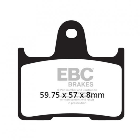 EBC FA254 HONDA CB400 99-03, GSXR600 04-05 , HD XL883/1200 ORGANİK ARKA FREN BALA