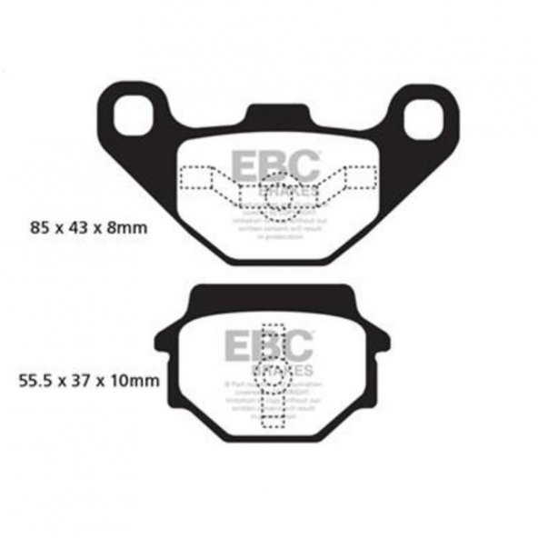 EBC FA251 HUSQVARNA TE350/510/610 90-91 ÖN FREN BALATASI