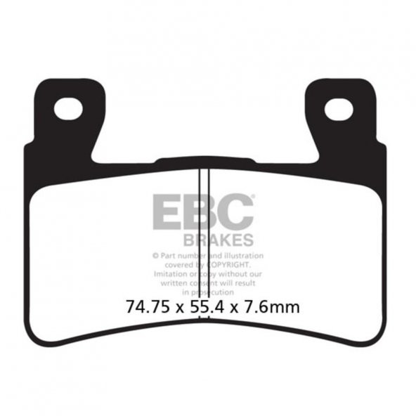 EBC FA296HH DOUBLE H SINTER FREN BALATASI ürün görseli 1