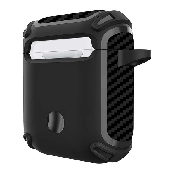 Smcase Apple Airpods Kılıf Karbon Görünüm Sert Armor A26 - 5