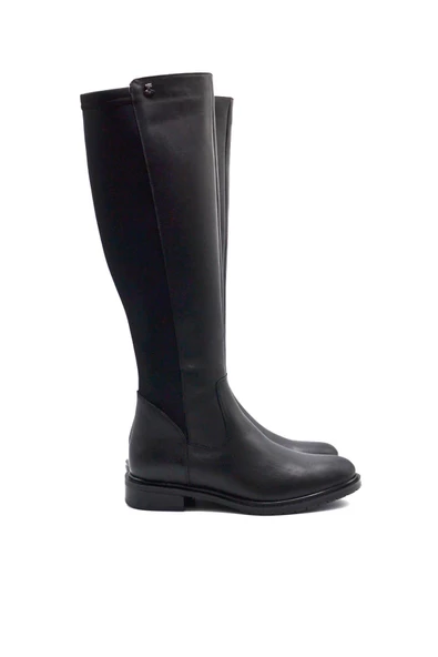 Venüs 20711K Kadın Hakiki Deri Siyah Streç Çizme - 2