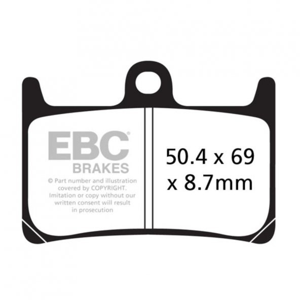 EBC FA380HH YAMAHA R6/R1/MT10, FAZER6,FAZER8, XT1200XZ SUPER TENERE SINTER ÖN FREN ürün görseli 1