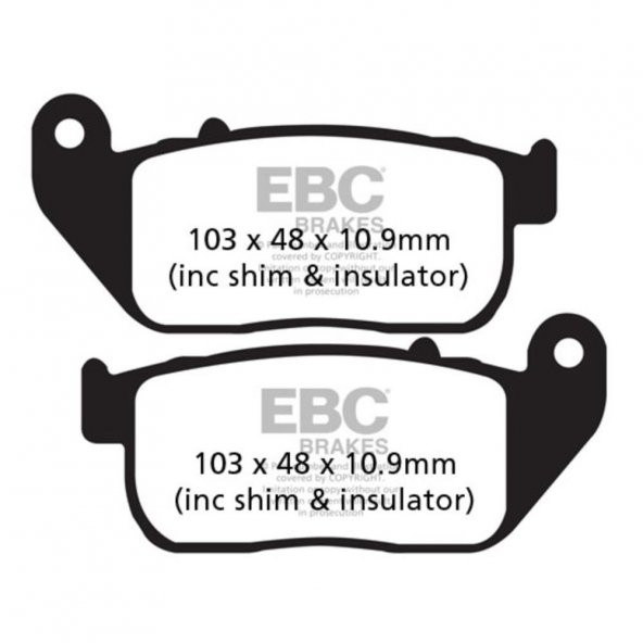 EBC FA381V HARLEY DAVIDSON XL883/XL1200 SPORTSTER 04-13 YARI SINTER ÖN FREN BALATA