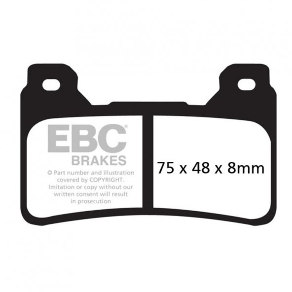 EBC FA390HH HONDA CBR600RR/1000RR 05-16,CB1000 09-15 , VFR800F 14-18 SINTER ÖN FREN ürün görseli 1