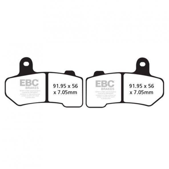 EBC FA409HH HARLEY DAVIDSON ﻿VRSCA/VRSCB,FLHR/FLHRCI FREN BALATASI ürün görseli 1