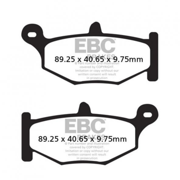EBC FA419 SUZUKI GSR600,GSXR600/750 , DL1000 VSTROM ARKA FREN BALATASI ürün görseli 1