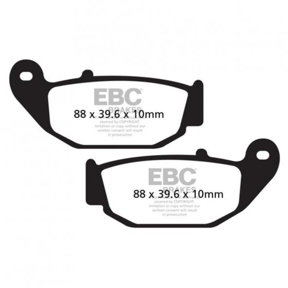 EBC FA629TT HONDA CRF250-MSX125-CB125R/SUZUKI GSXR125 CARBON ARKA FREN BALATASI