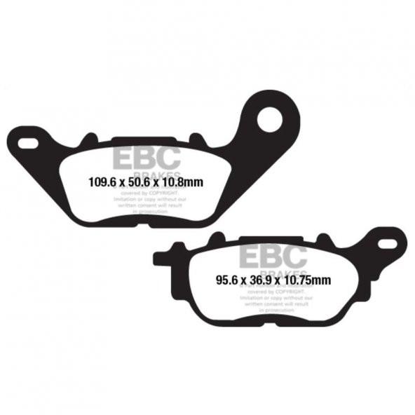 EBC FA662HH YAMAHA MT25 / R25 15-21 ARKA SINTER FREN BALATASI ürün görseli 1