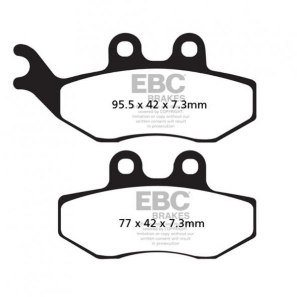 EBC SFA194 PIAGGIO - VESPA GRIMECA CALIPER , YAMAHA XT125 X CARBON ÖN FREN BALATAS ürün görseli 1