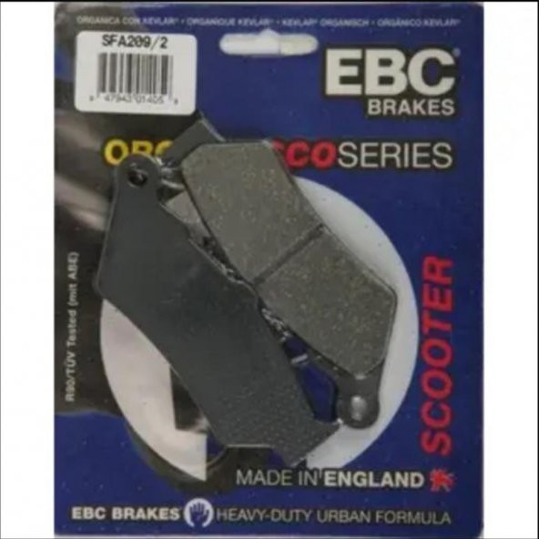 EBC SFA209/2 ORGANİK SCOOTER FREN BALATASI - 1
