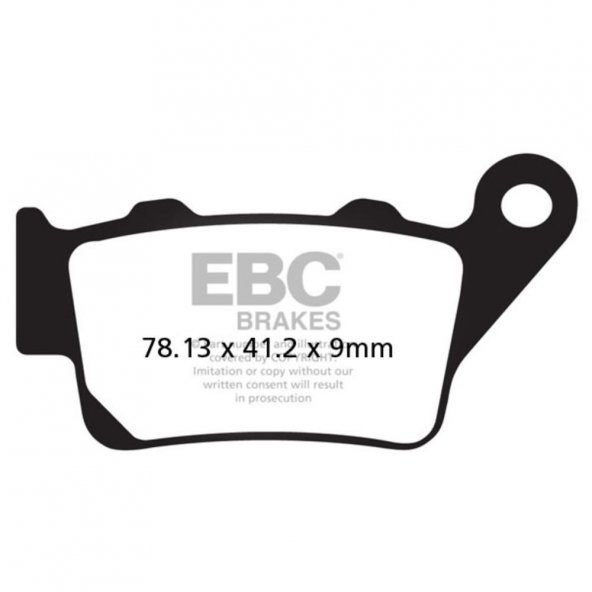 EBC SFA213 BAJAJ PULSAR AS/NS200 14-16  ARKA FREN BALATASI ürün görseli 1