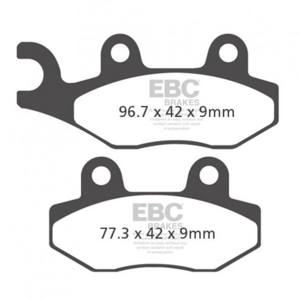 EBC SFA228HH SINTER SCOOTER PERFORMANS FREN BALATASI ürün görseli 1