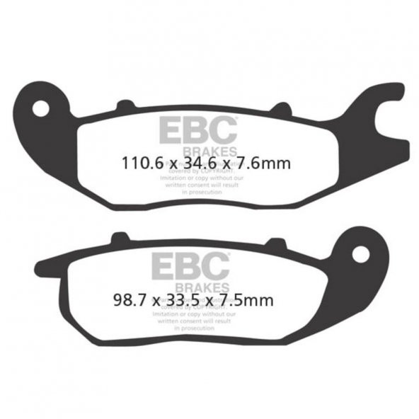 EBC SFA375 SCOOTER FREN BALATASI ürün görseli 1