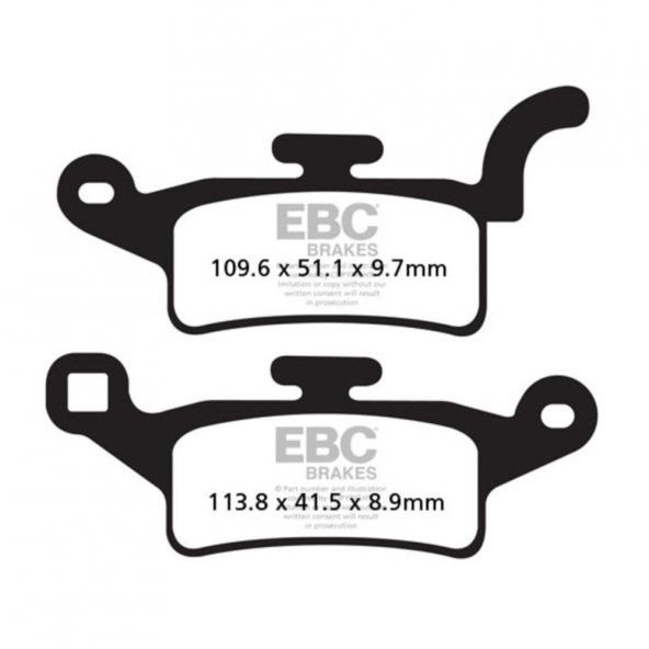 EBC SFA492 SCOOTER FREN BALATASI ürün görseli 1