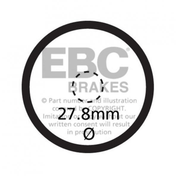 EBC SFA621V YAMAHA TMAX 500/530 EL FREN BALATASI