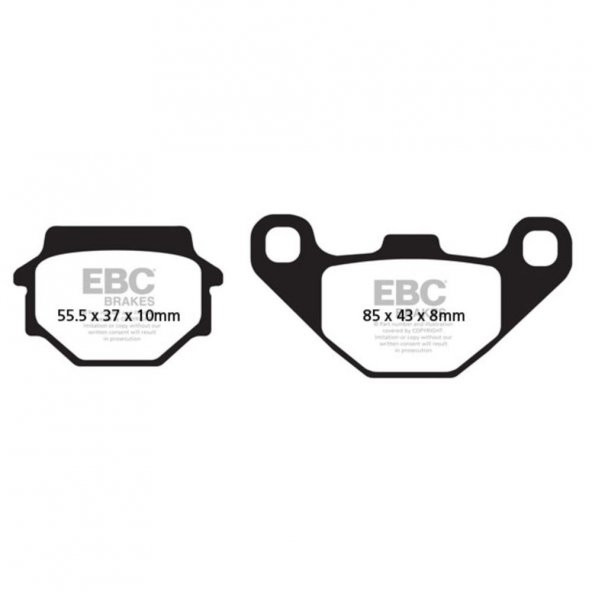 EBC SFAC067 KYMCO AGILITY 125 08-21 - DJANGO 125/150 CARBON ARKA FREN BALATASI