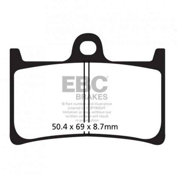 EBC SFAC252 YAMAHA TMAX 500/530 UZUN ÖMÜRLÜ CARBON ÖN FREN BALATASI - Resim 2