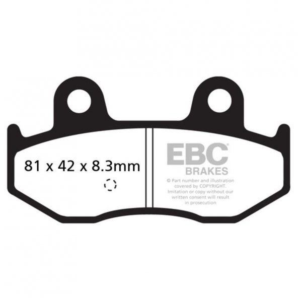 EBC SFAC411 SUZUKI BURGMAN 400 01-06 , BURGMAN 250 01-02 CARBON ARKA FREN BALATASI - 2