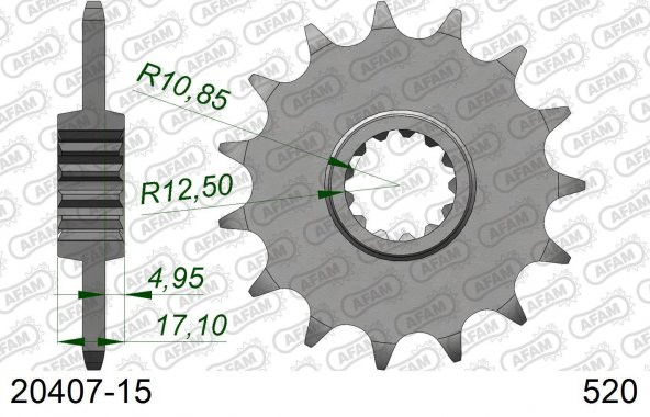 AFAM HONDA CB 500F / CBR 500R ÇELİK ÖN DİŞLİ #520