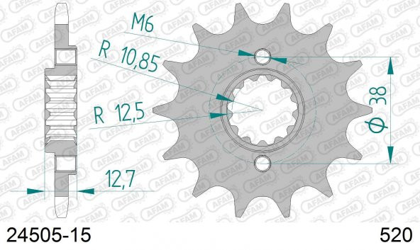 AFAM KAWASAKI KLR 650 ÇELİK ÖN DİŞLİ #520