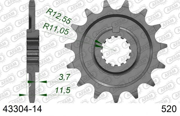 AFAM SHERCO 250 SC/SC-F/SE/SE-F ÖN DİŞLİ #520