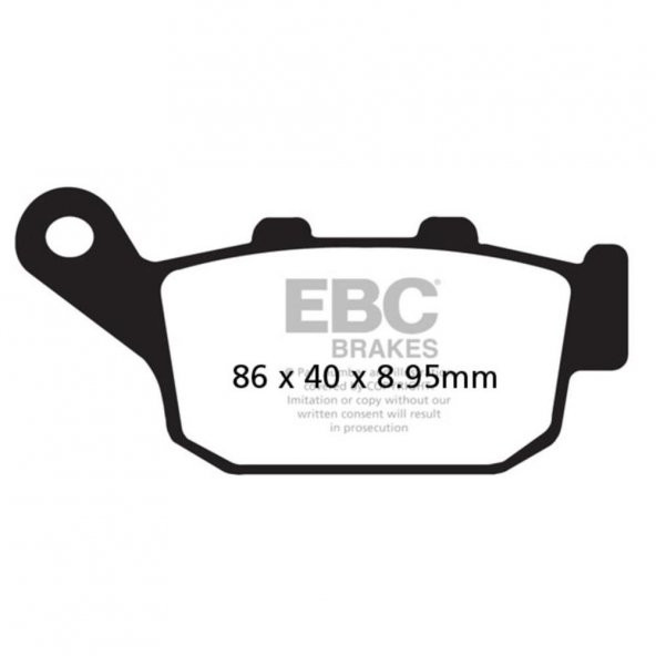 EBC FA496HH HONDA NC750X , X-ADV, INTEGRA 750, CB/CBR650R SINTER ARKA FREN BALATASI - 1