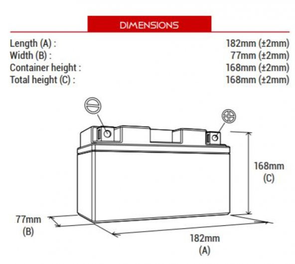 BS BATTERY 51913 SLA MAX BMW Motosiklet Aküsü SLA Tipi - Resim 2