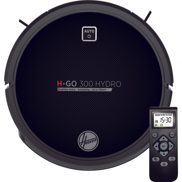Hoover H-GO 300 HYDRO 2si 1 Arada Akıllı Robot Süpürge ve Paspas Siyah TEŞHİR