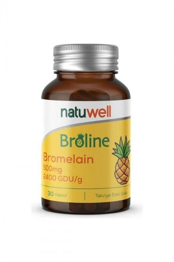 Broline Bromelain 500 Mg 2400 Gdu 30 Kapsül.