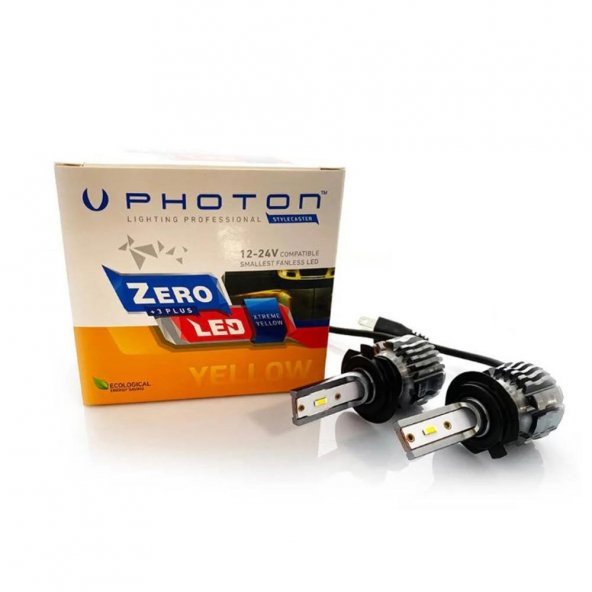 Photon ZERO H7 XTREME YELLOW +3 PLUS FANSIZ LED 12V-24V ZR3727 XY