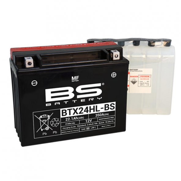 BS BATTERY BTX24HL-BS Motosiklet Aküsü