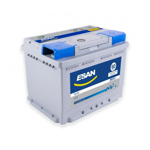 ESAN 60Ah PRESTİJ TAM KAPAKLI L2 SP GRİSAP MAVİ MUHAFAZA GRİ GRİ DÜZ