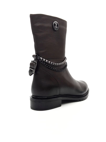 Venüs 20713K Kadın Hakiki Deri Zincir Detay Günlük Bot - 4