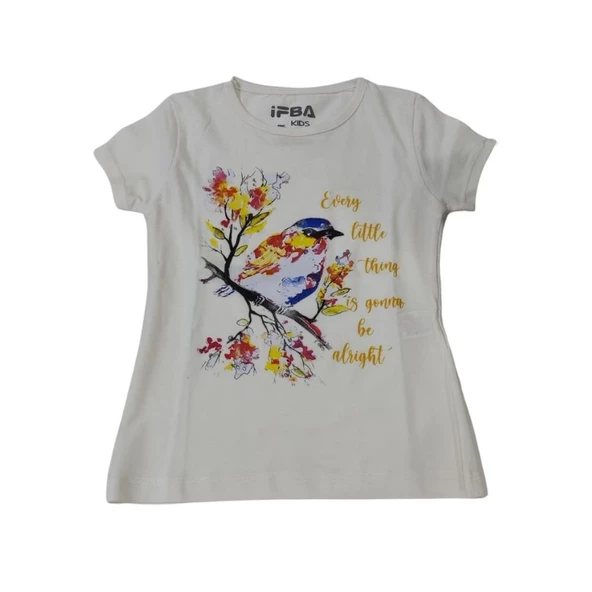 İFBA DALDAKİ KUŞ BASKILI KIZ ÇOCUK T-SHİRT - 4