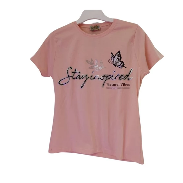 CMK KİDS KELEBEK BASKILI KIZ ÇOCUK T-SHİRT - 2