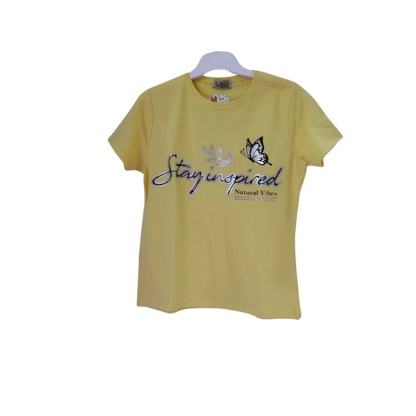 CMK KİDS KELEBEK BASKILI KIZ ÇOCUK T-SHİRT - 6