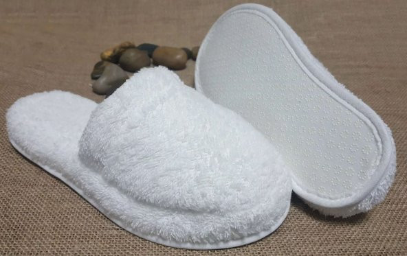 Çift Yüksek Kalite Pamuk Havlu  Banyo Ev Otel Lohusa Terliği Kaymaz Kalın Taban - 5