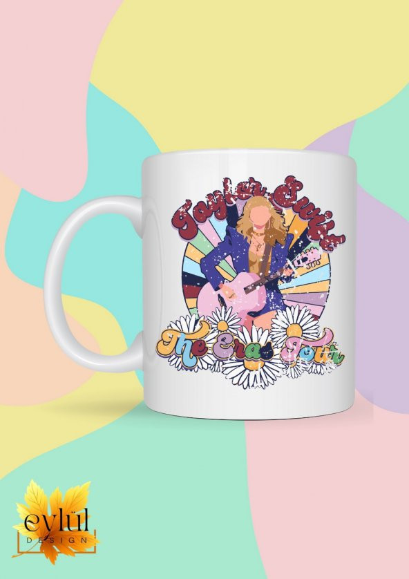 Taylor Swift The Eras Tour Temalı Özel Tasarım Baskılı Kupa Bardak Hediye Çay-Kahve Bardağı Swiftie - 1