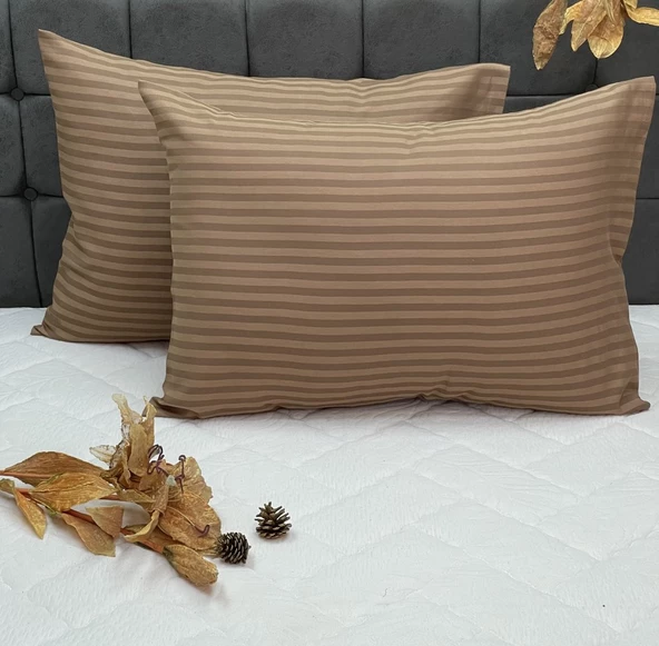 Komfort Home Lüx Otel Tipi Kolay Ütülenebilir Polycotton Saten Yastık Kılıfı 2 Adet