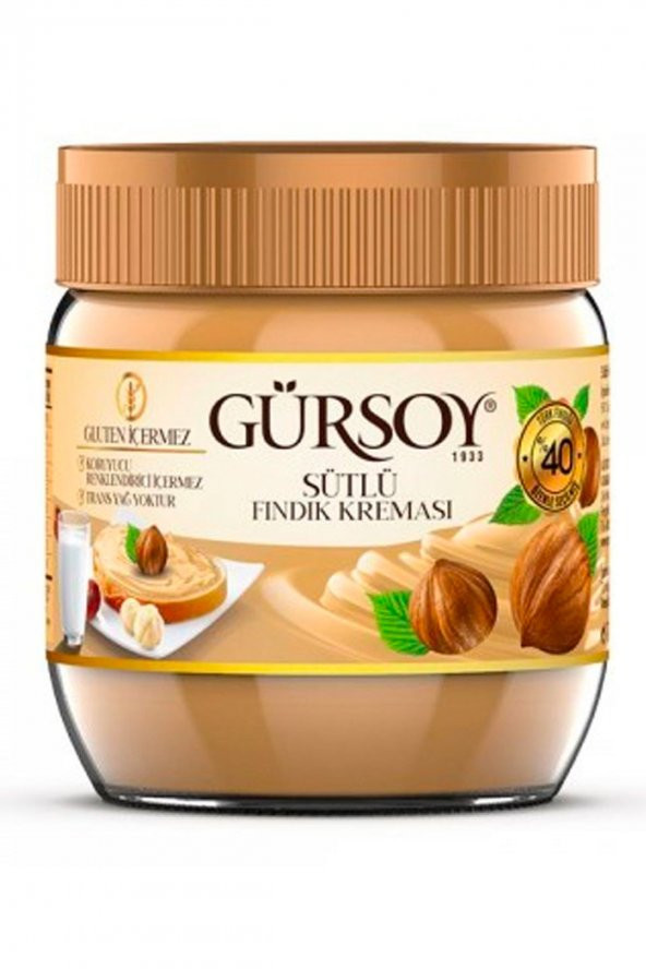 Gürsoy 400 Gr Sütlü Fındık Kreması Cam