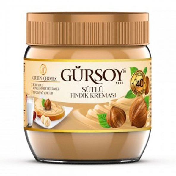 Gürsoy 400 Gr Sütlü Fındık Kreması Cam - 2