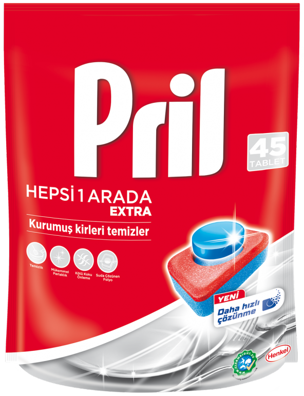 Pril Hepsi 1 Arada Tablet 45li Extra