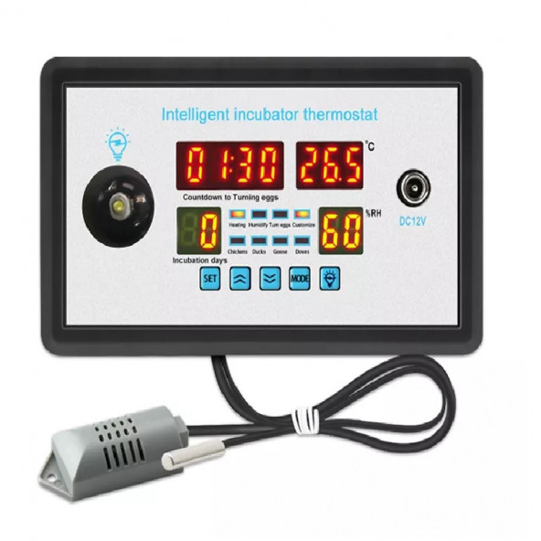 YATE10-W9002 12Volt Kuluçka Kontrolörü (Isı-Nem-Çevirme-Fan) - Resim 4