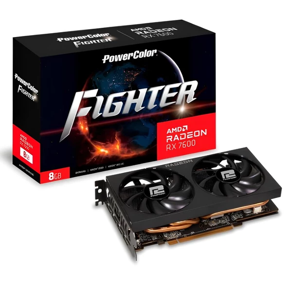 POWERCOLOR FIGHTER RX 7600 8G-F 8GB GDDR6 128Bit - 5